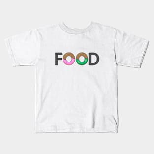 Food typographic artsy Kids T-Shirt